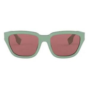 Burberry 54mm Square Sunglasses Frame Green Lens Violet